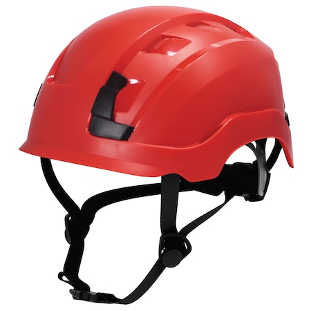 Safety Helmet, Non-Vented, Red
